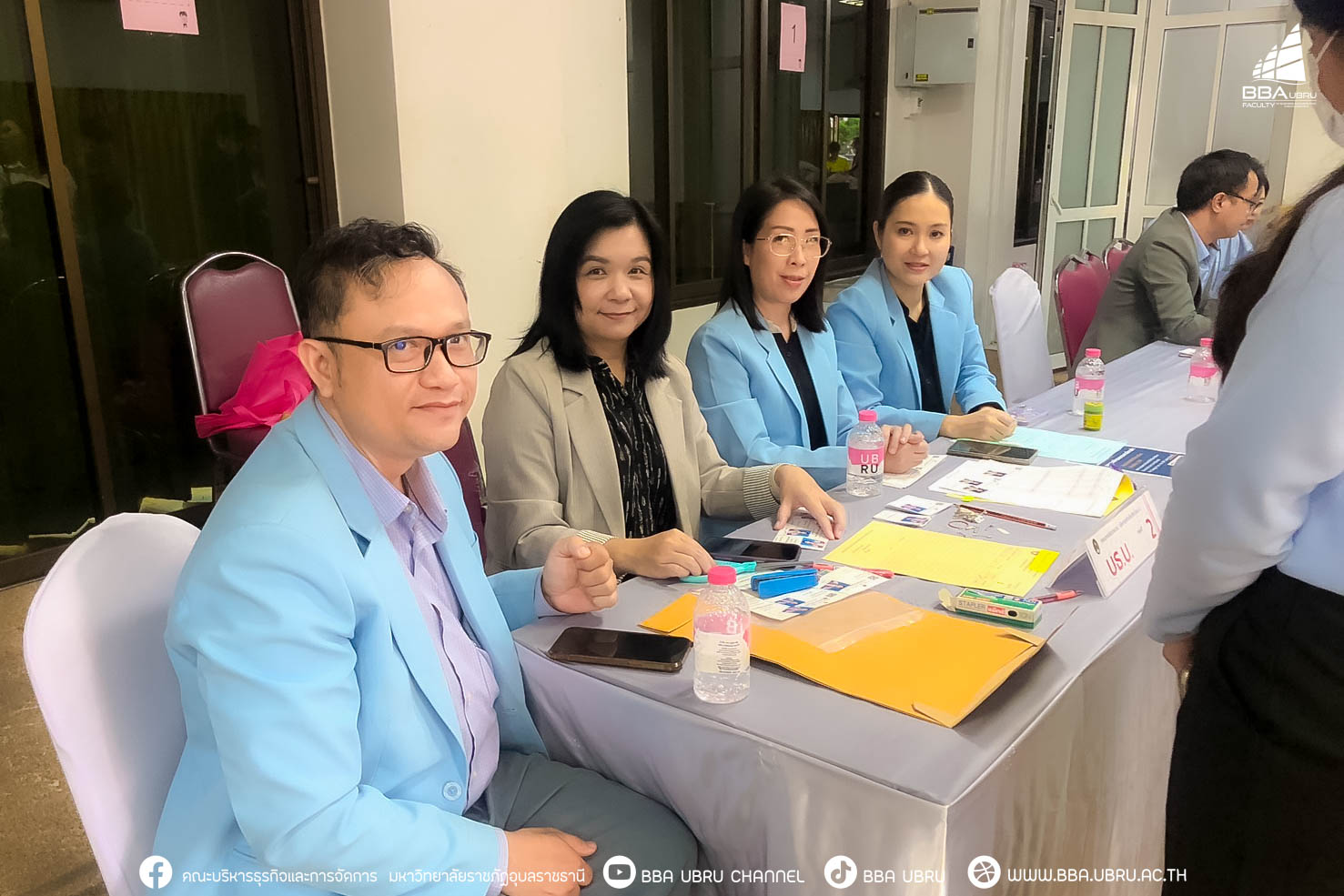 วันที่ 17 ส.ค. 67 ณ มหาวิทยาลัยราชภัฏอุบลราชธานี ผู้บริหาร คณาจารย์ และบุคลากร ร่วมต้อนรับบัณฑิต ในการรายงานตัวและฝึกซ้อมพิธีพระราชทานปริญญาบัตร