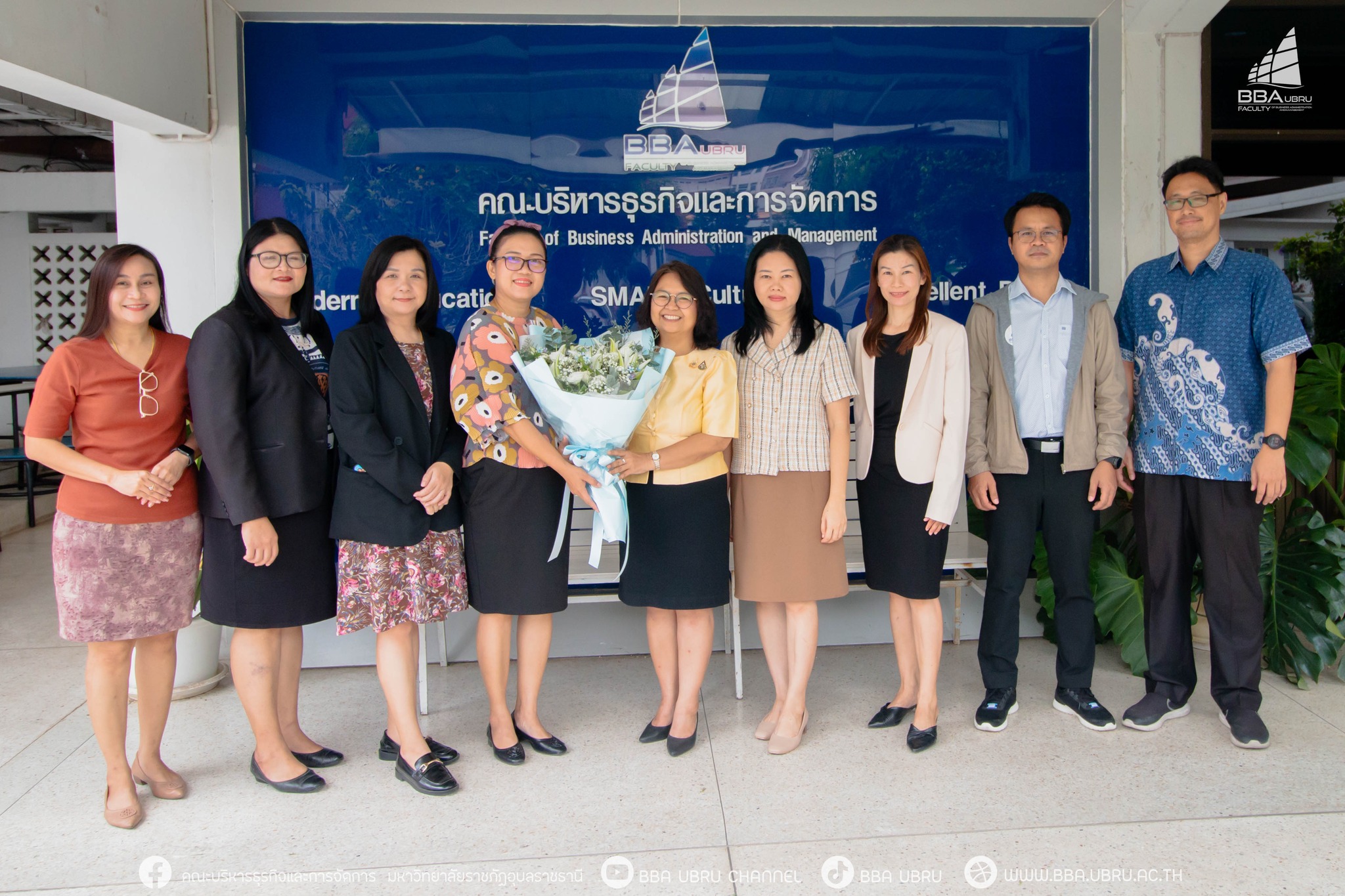 วันที่ 4 ก.ค. 67 ณ คณะบริหารธุรกิจและการจัดการ แสดงความยินดี ผู้ช่วยศาสตราจารย์ ดร.หทัยรัตน์ ไชยสัตย์ เนื่องในโอกาสได้รับการแต่งตั้งให้ดำรงตำแหน่ง ผู้ช่วยอธิการบดีมหาวิทยาลัยราชภัฏอุบลราชธานี