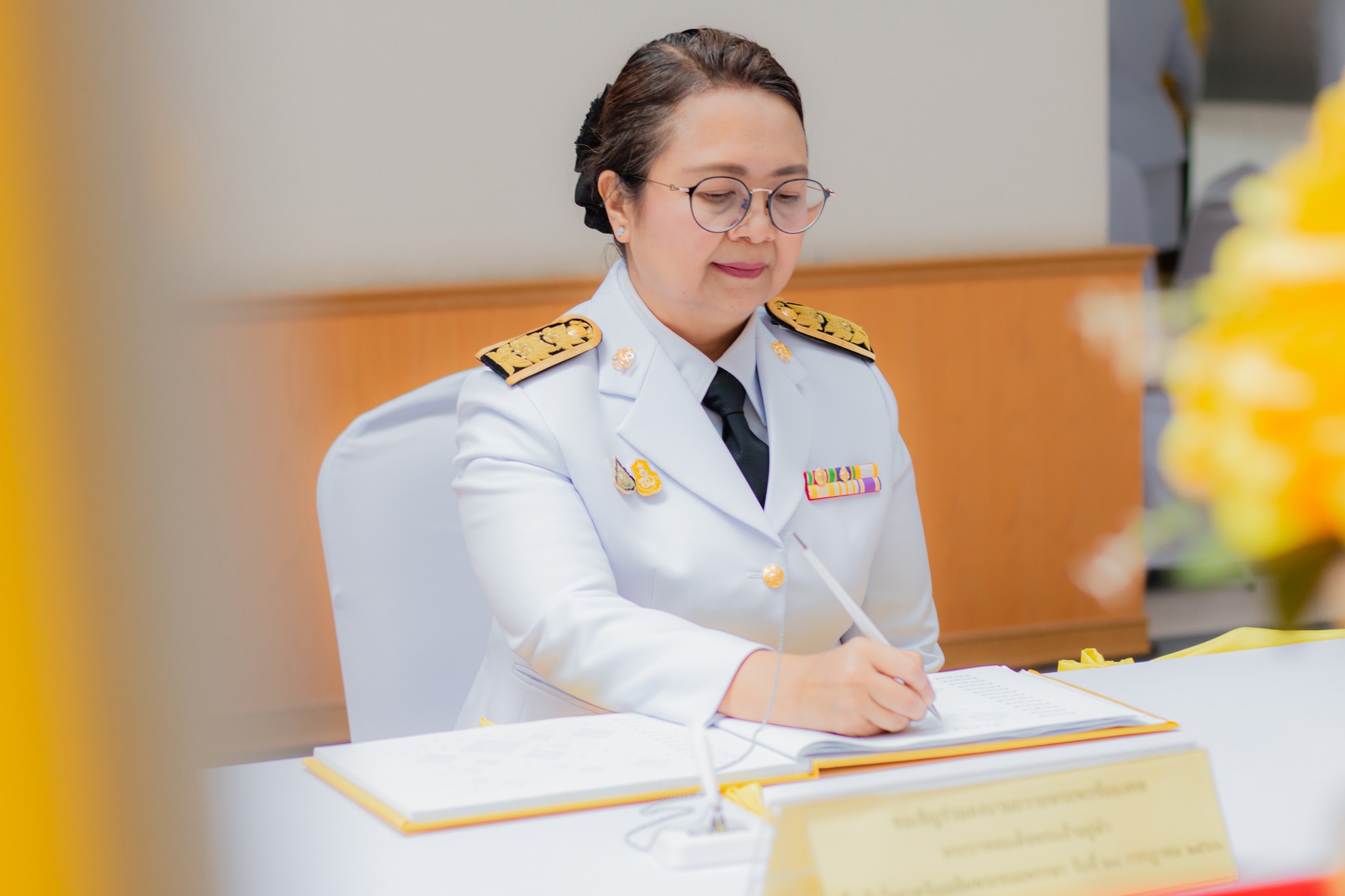 วันที่ ๒๖ ก.ค. ๖๖ ณ ห้องโถงชั้น ๑ อาคารเรียนและปฏิบัติการ ลงนามถวายพระพร พระบาทสมเด็จพระเจ้าอยู่หัว เนื่องในโอกาสวันเฉลิมพระชนมพรรษา ๒๘ ก.ค. ๒๕๖๖