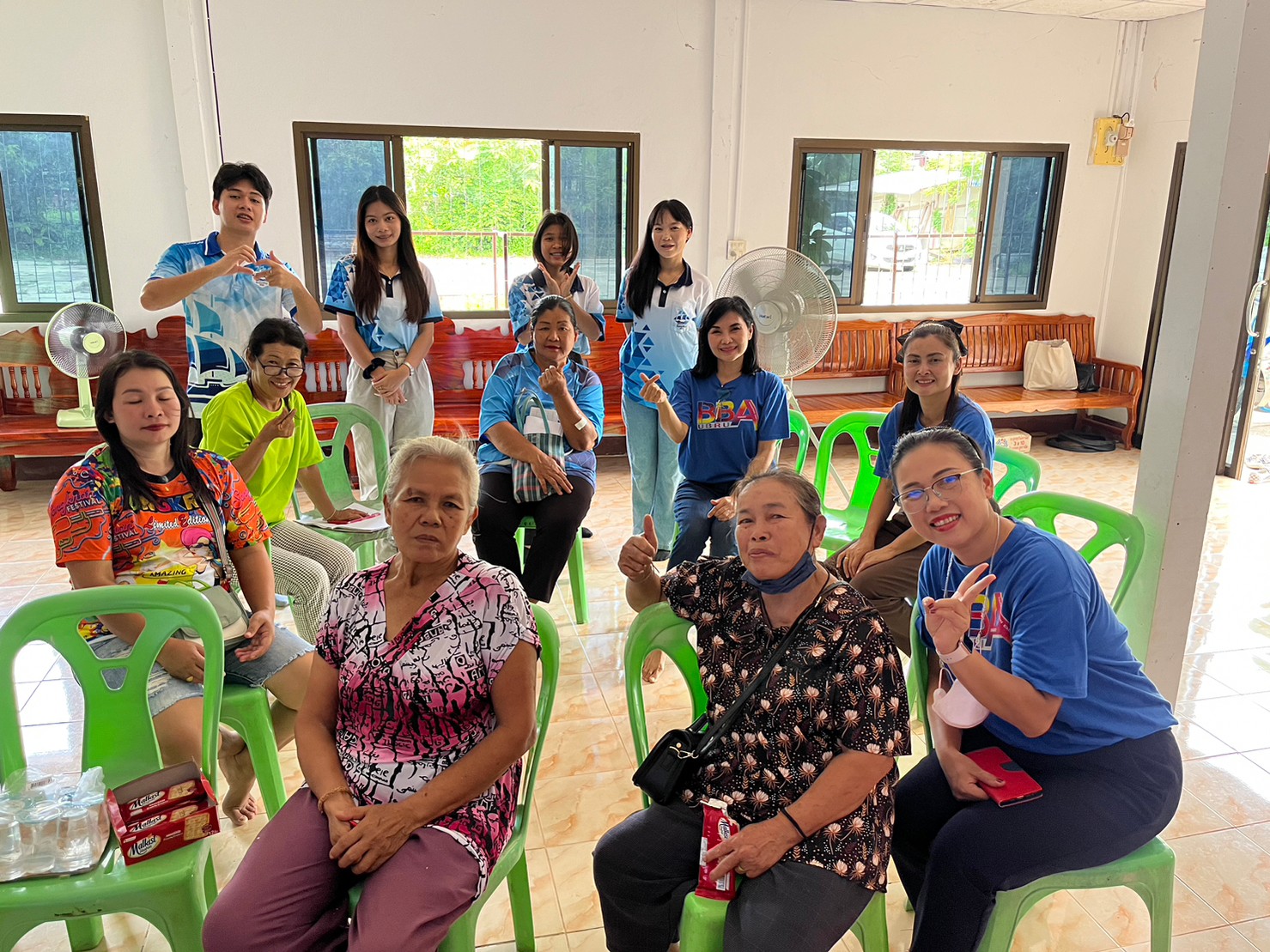 วันที่ 10 มิ.ย. 66 ณ บ้านโพนเมือง อ.โพนเมือง จ.อุบลราชธานี อบรมเชิงปฏิบัติการติดตามผลการดำเนินงานการเสริมสร้างความพร้อมในการดำรงชีวิต การดูแลสุขภาพผู้สูงวัยอย่างมีความสุข