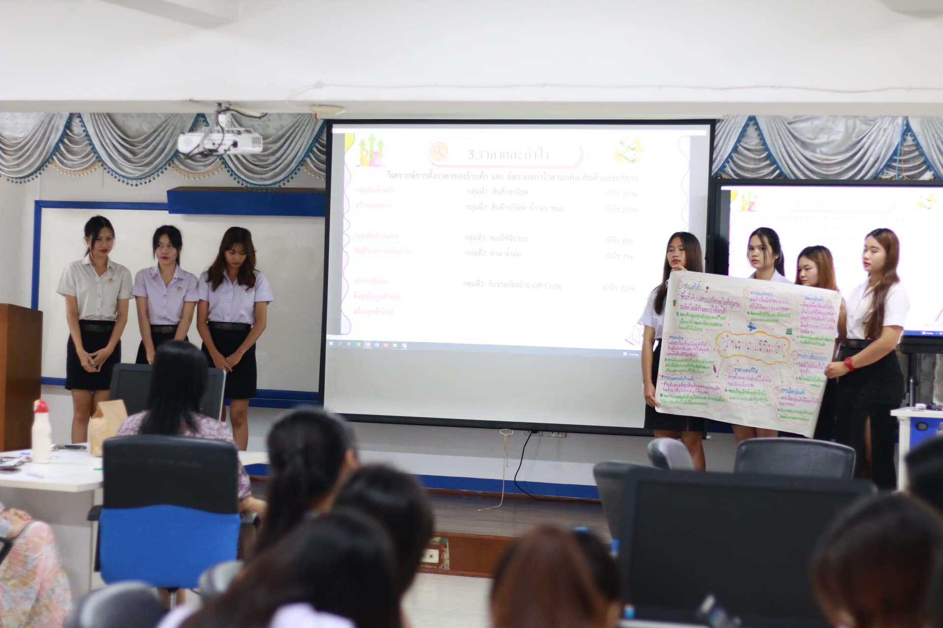 +++กิจกรรมทวนสอบผลสัมฤทธิ์ทางการศึกษาของนักศึกษา1/66 (BBA Show case) เพราะการตลาดคือหัวใจสำคัญในทุกธุรกิจและองค์กร Learning by doing --------------------------------------- วันที่ 19 ตุลาคม 2566 #สาขาวิชาการตลาดราชภัฏอุบลราชธานี คณะบริหารธุรกิจและการ