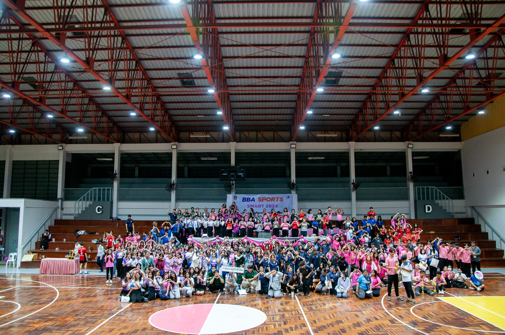 พิธีปิดการแข่งขันกีฬานักศึกษา คณะบริหารธุรกิจและการจัดการ ?BBA SPORTS SMART2024? ---------- วันที่ 11 ม.ค. 67 ผศ.ดร.หทัยรัตน์ ไชยสัตย์ คณบดีคณะบริหารธุรกิจและการจัดการ ประธานปิดการแข่งขันกีฬานักศึกษา คณะบริหารธุรกิจและการจัดการ ?BBA SPORTS SMART2024? ณ โ