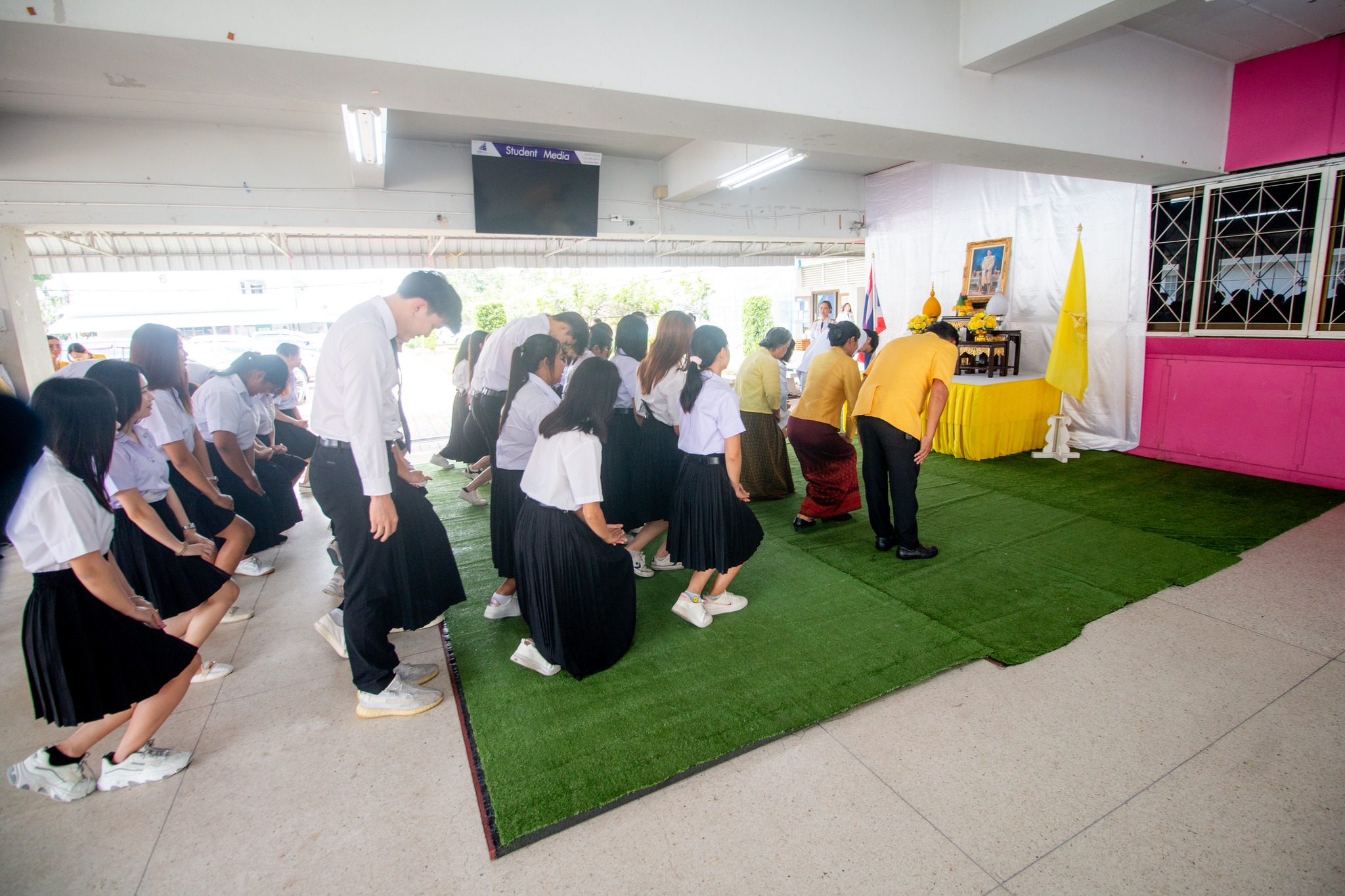 วันที่ ๒๖ ก.ค. ๖๖ ณ อาคารเรียน 8 พิธีถวายพระพรชัยมงคล พระบาทสมเด็จพระเจ้าอยู่หัว เนื่องในโอกาสวันเฉลิมพระชนมพรรษา ๒๘ ก.ค. ๒๕๖๖