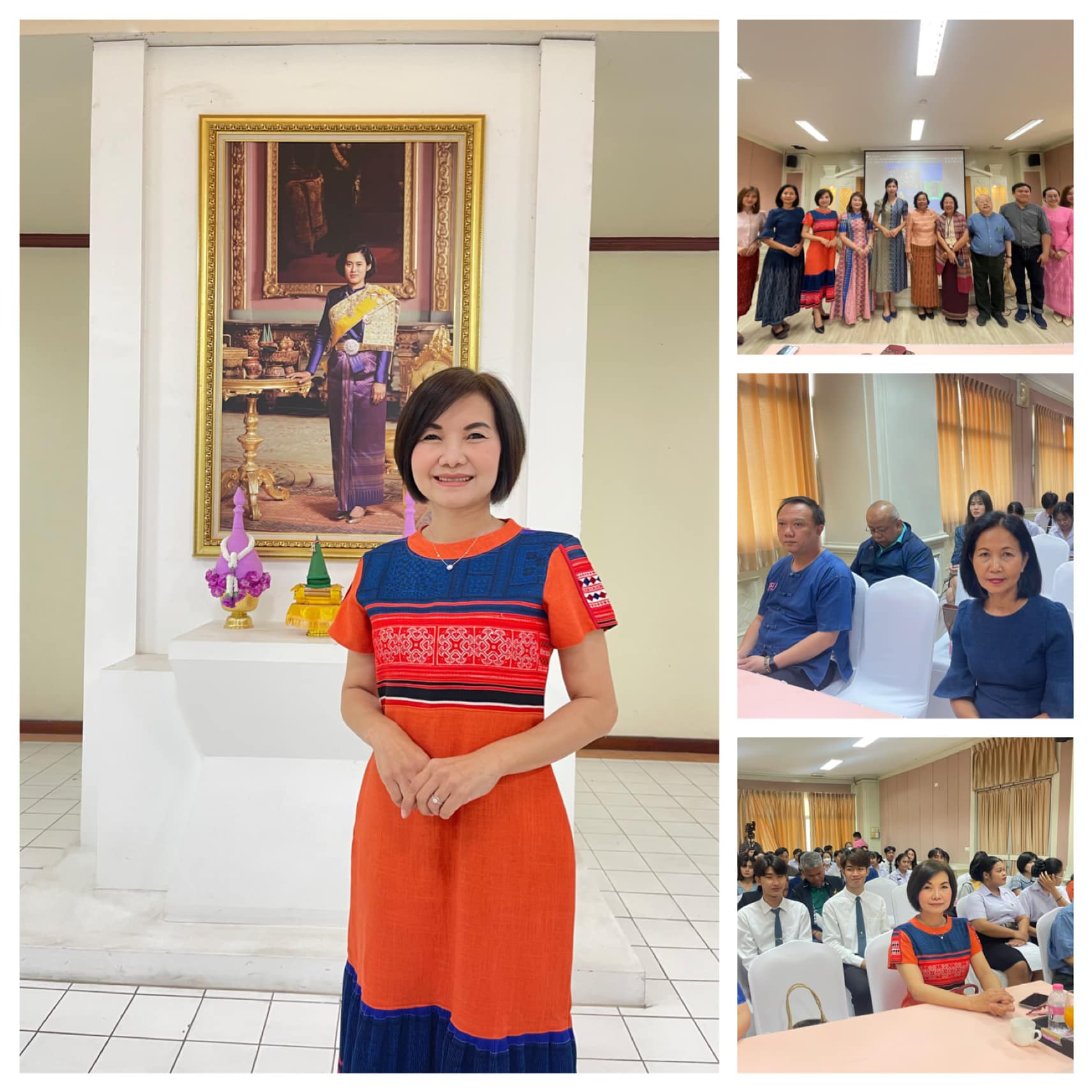 รองศาสตรจารย์ ดร.ประนอม คำผา คณบดีคณะบริหารธุรกิจและการจัดการ มอบหมายให้ รองศาสตราจารย์ ดร.ปิยกนิฏฐ์ โชติวนิช รองคณบดีฝ่ายบริหาร อาจารย์พรชัย วีระนันทาเวทย์ รองคณบดีฝ่ายพัฒนานักศึกษา นำคณาจารย์ บุคลากร และนักศึกษาเข้าร่วมกิจกรรมประชุมวิชาการเรื่อง ?จากอ