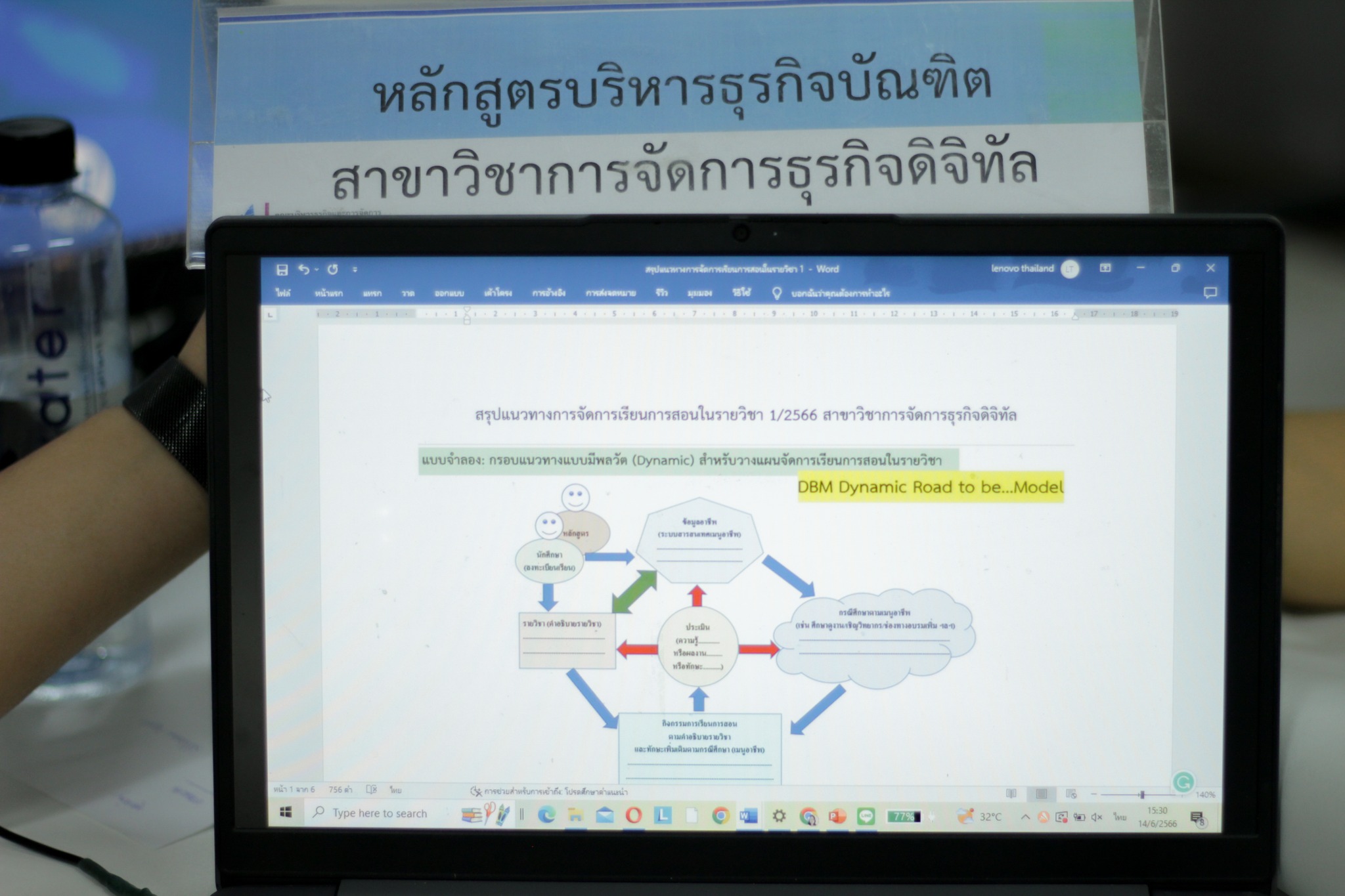 16 มิถุนายน 2566 ณ คณะบริหารธุรกิจและการจัดการ มหาวิทยาลัยราชภัฏอุบลราชธานี กิจกรรมการจัดการความรู้ทางวิชาการ เพื่อเพิ่มศักยภาพด้านการจัดการเรียนการสอนสู่กระบวนการ Road to be ณ ห้องเรียน 8201 อาคารเรียน